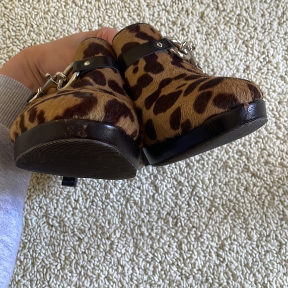 🐆 Coach Leopard Cheetah Print Mules Clogs Animal Print - Picture 7 of 7